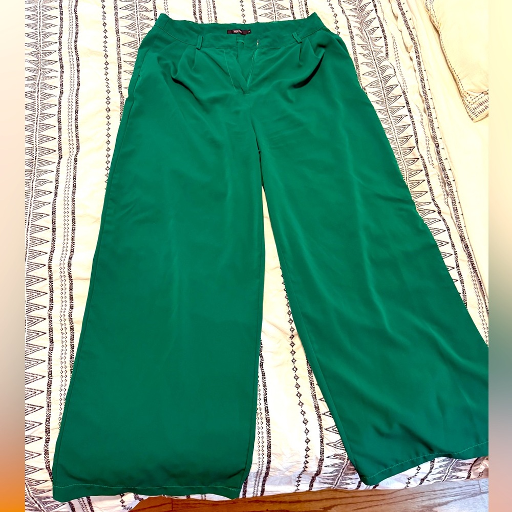 Mica’s green wide leg pants